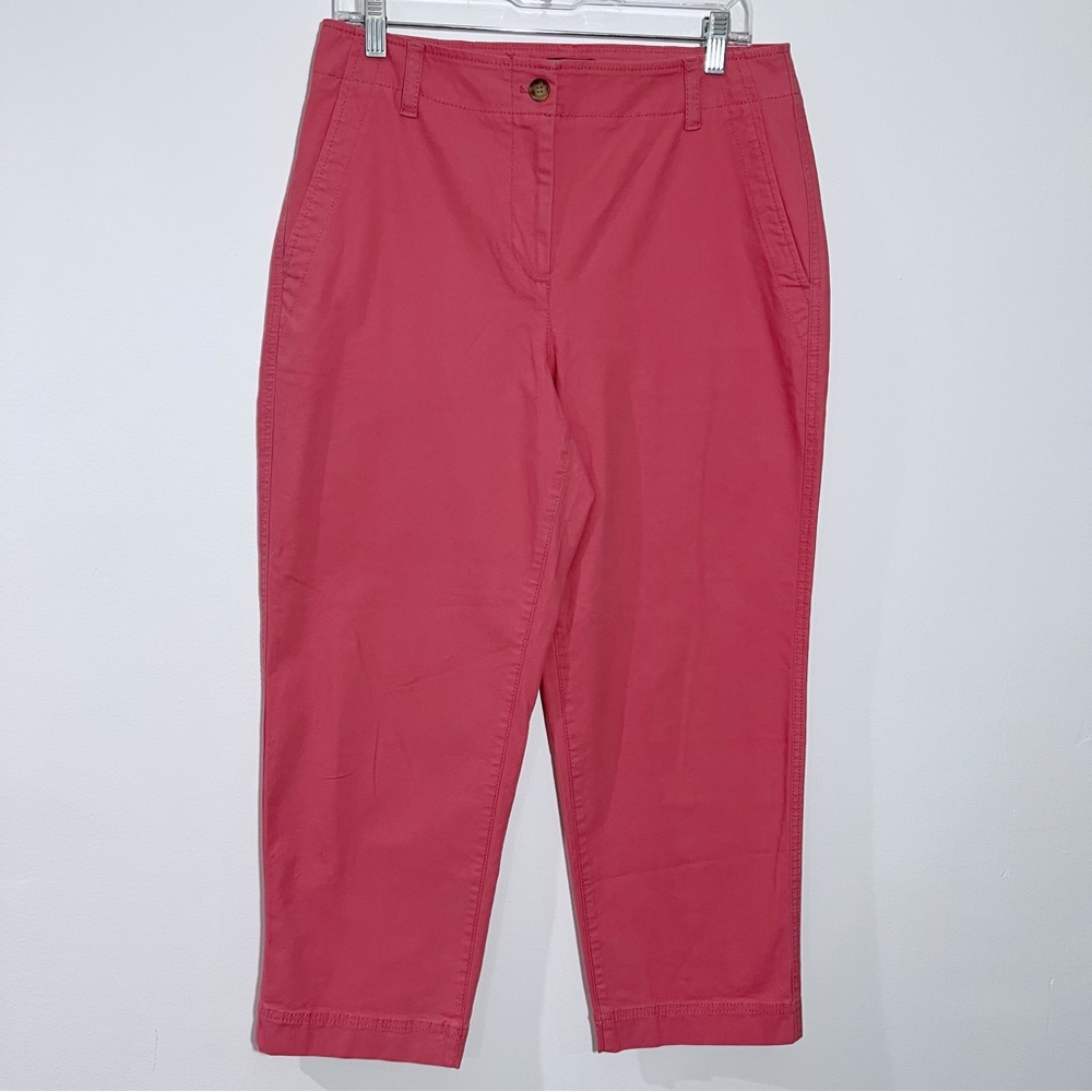 Talbots Girlfriend Chinos Coral Size 10 Casual‎ Minimalist Workwear Effortless